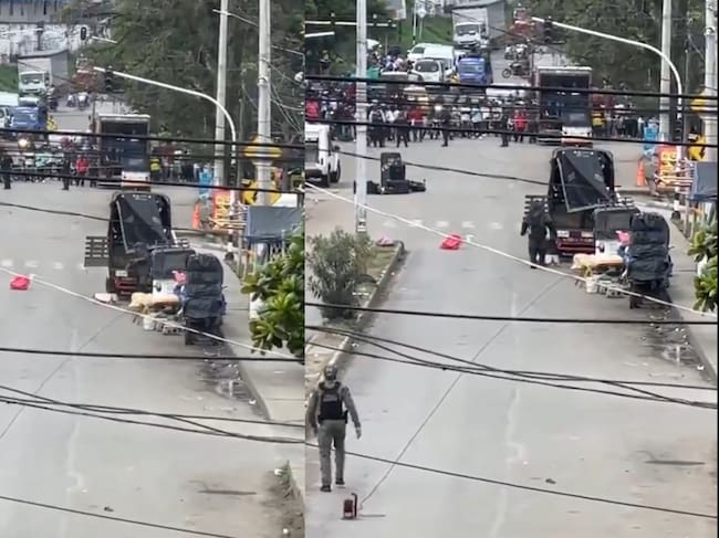 Autoridades frustraron ataque terrorista en el norte de Cauca. Foto: capturas de pantalla de videos suministrados.