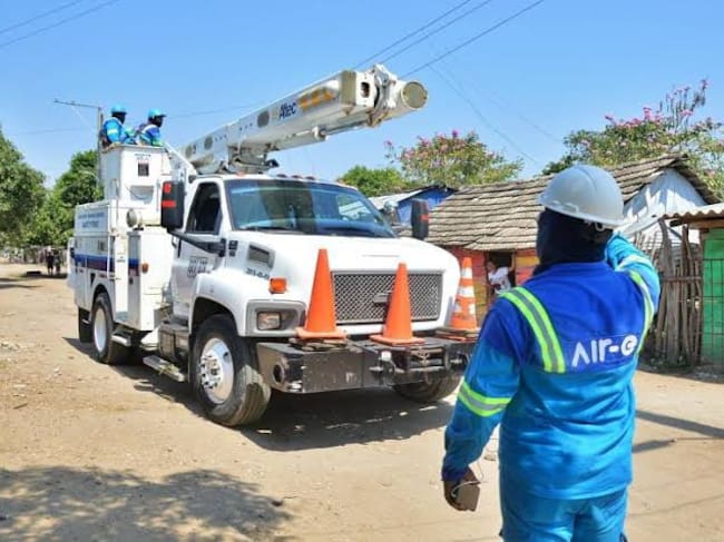 20 barrios y zonas rurales estarán sin energía este miércoles. Foto: Air-e