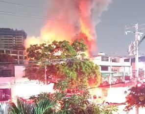 Incendio en bodega