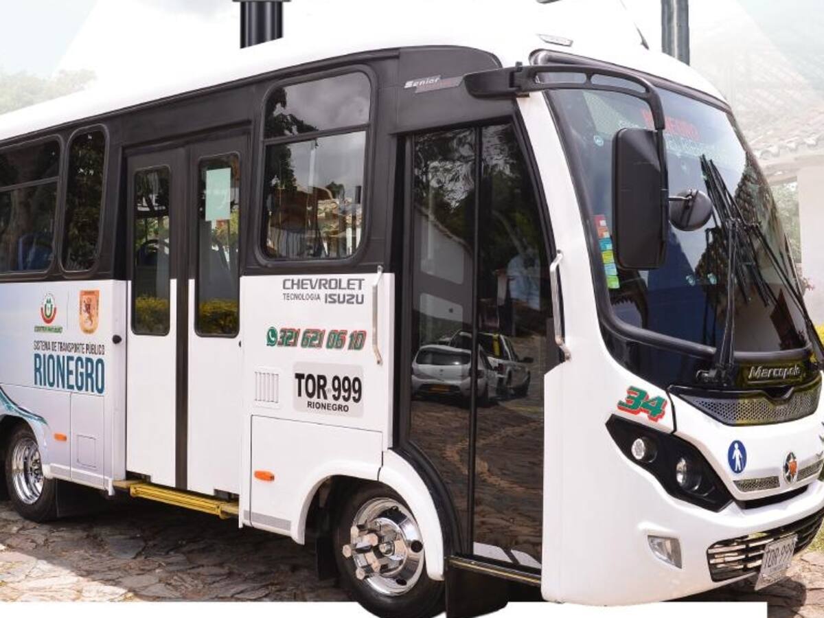 Nuevas tarifas 2026 para el transporte público en Rionegro, Antioquia