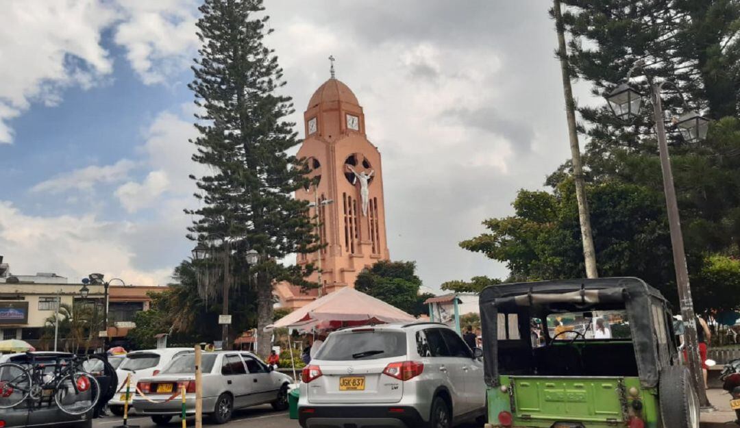 Parque principal del municipio de Quimbaya, Quindío