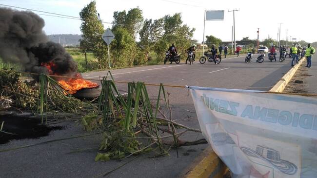 Esta comunidad residente en la capital de Bolívar exigió titulación de la finca San Isidro en Membrillal, lugar donde se encuentran asentados