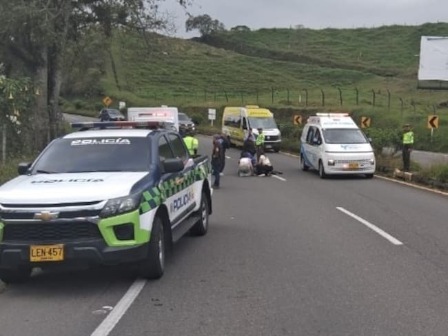 Como Julio César Ramírez Hincapié, de 57 años identificado muerto en accidente de tránsito en autopistas del café. Foto: Cortesía ciudadanos