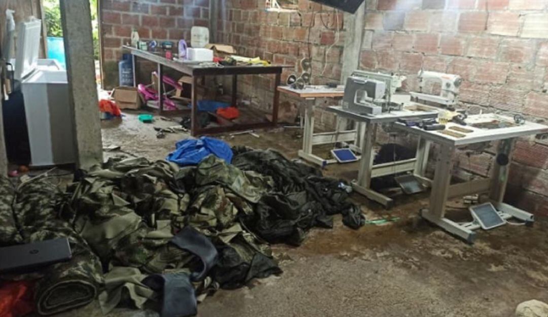 Sastrería donde confeccionaban camuflados