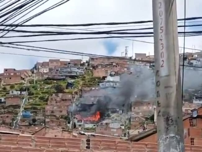 Incnedio Ciudad Bolivar 27 Julio 2024. Vía X :@RedDeApoyo_