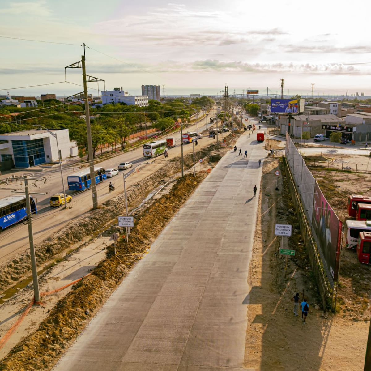 En FOTOS: Habilitan 1.6 kilómetros de la calzada sur de La Circunvalar en Barranquilla