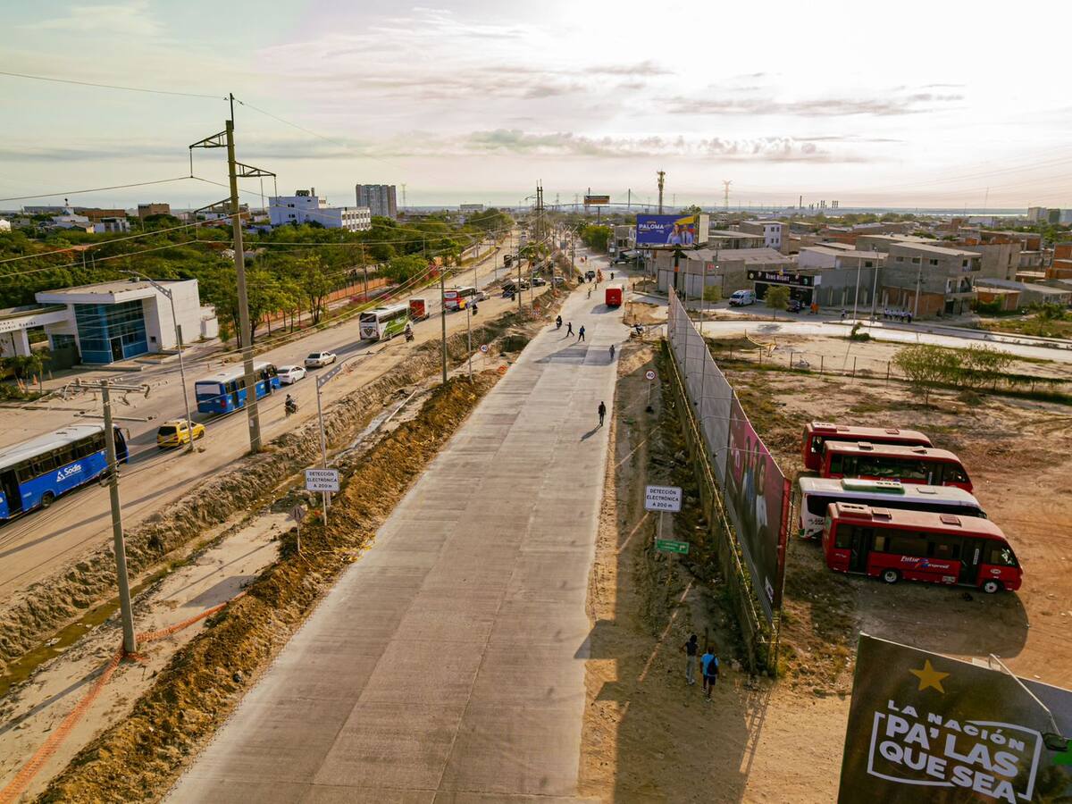 En FOTOS: Habilitan 1.6 kilómetros de la calzada sur de La Circunvalar en Barranquilla