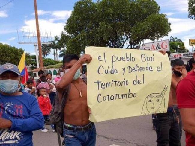 Protesta en Tibú por la comunidad Barí