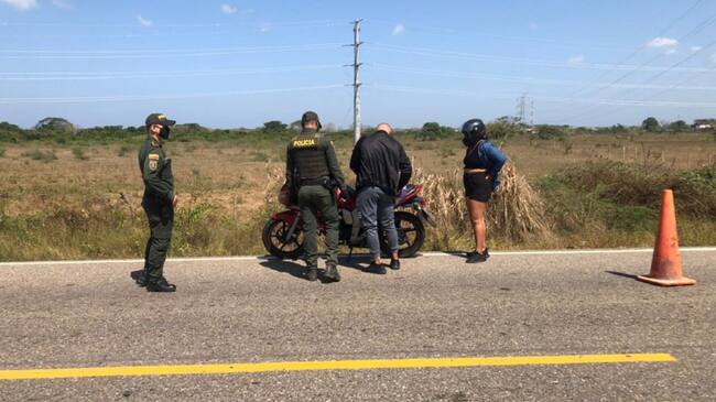 Operativos en la ruta 90, vía que comunica a la vía al Mar con La Cordialidad