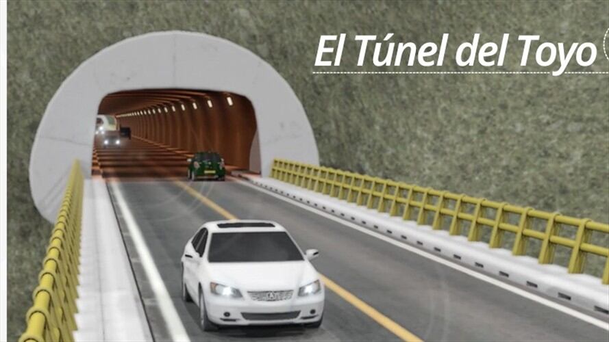Obras del Túnel del Toyo iniciarán en enero de 2018. Foto: