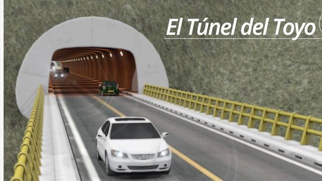 Obras del Túnel del Toyo iniciarán en enero de 2018. Foto: