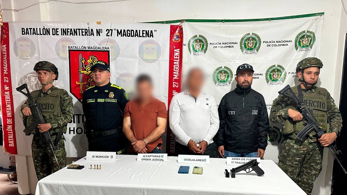 Capturados dos presuntos miembros de grupo armado implicados en crimen de firmante de paz