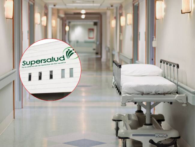 Imagen de referencia a hospital y logo de Supersalud/ Getty Images