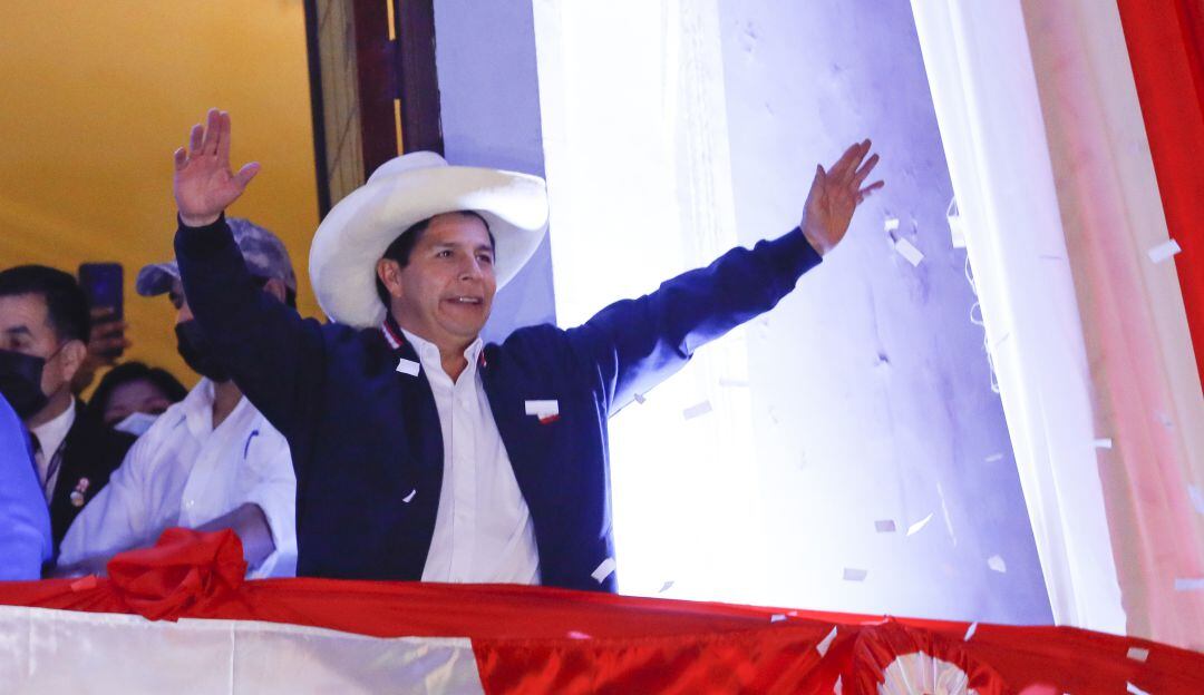 El nuevo mandatario peruano Pedro Castillo