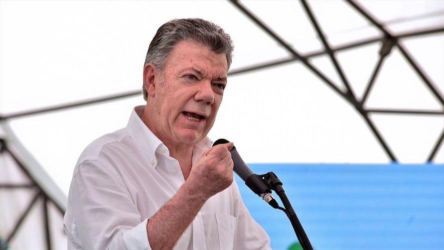 El presidente Juan Manuel Santos invitó a una campaña sin agresiones. Foto: Colprensa