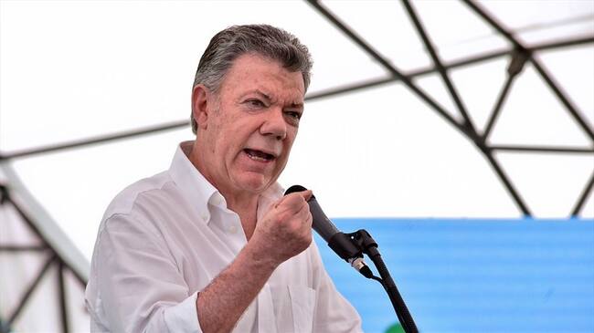 El presidente Juan Manuel Santos invitó a una campaña sin agresiones. Foto: Colprensa