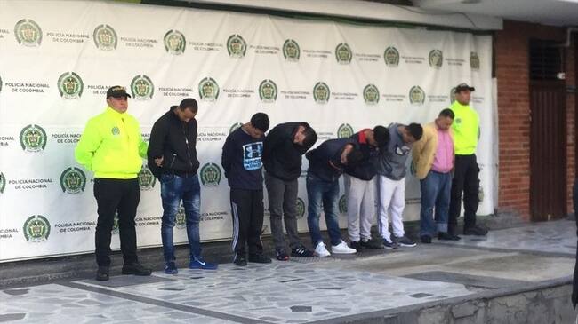 Han sido capturados 25 integrantes de la banda "Los Rolex". Foto: Policía Nacional