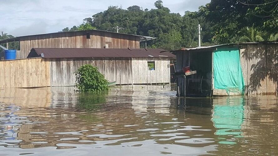Inundaciones en Puerto Boyacá. Foto: Colprensa