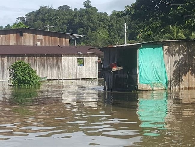 Inundaciones en Puerto Boyacá. Foto: Colprensa