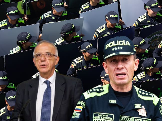 Imagen de referencia | Iván Velasquez Gómez (izquierda) - Henry Sanabria (derecha) - Policía de fondo (fondo): Getty Images.