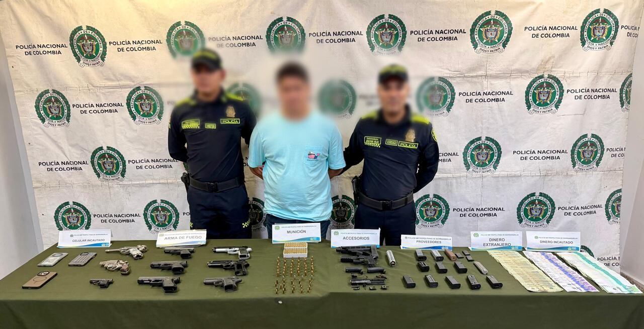 Cae presunto traficante de armas que surtía a estructuras criminales en Barranquilla