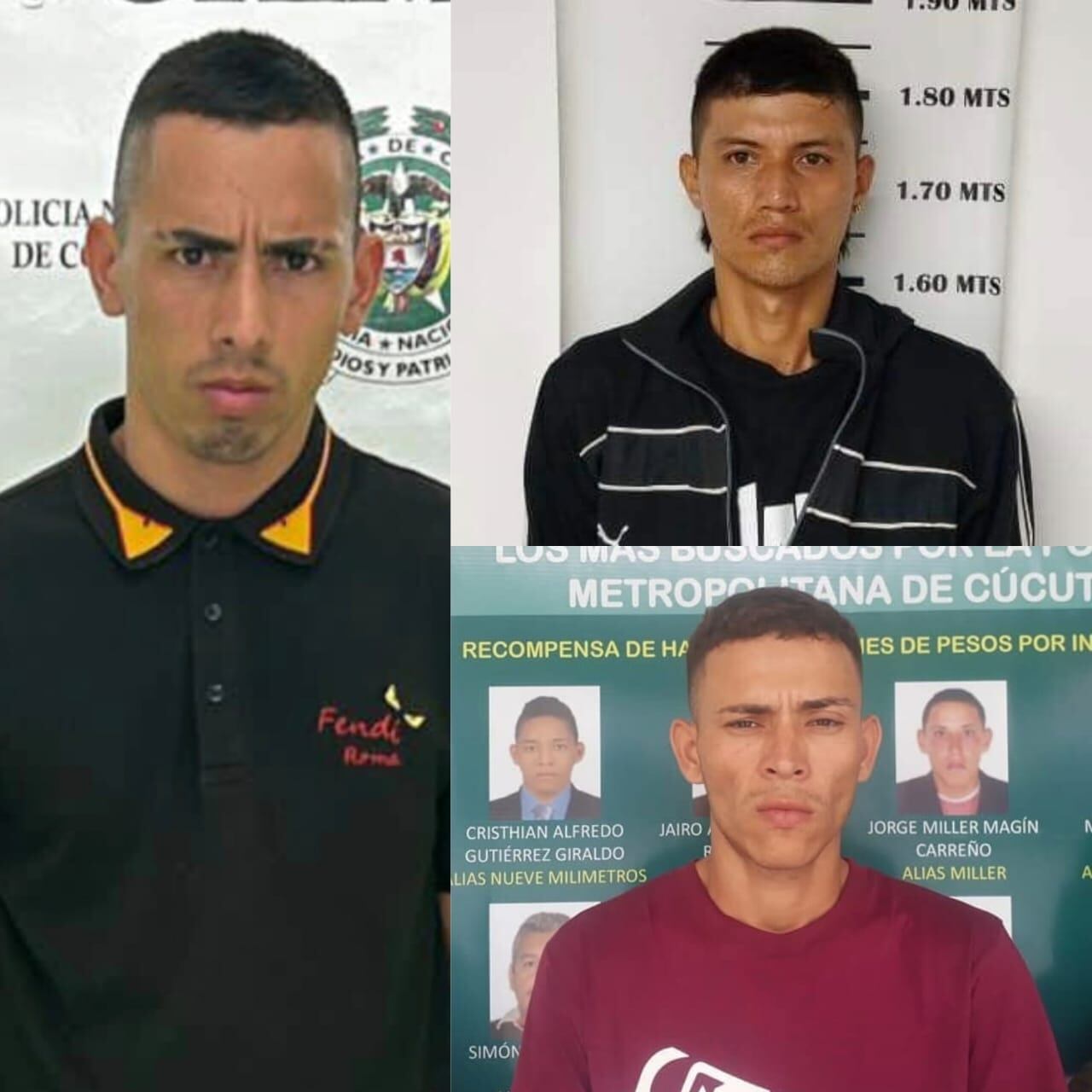 Jaider Ramírez, Jhaset Santamaría y René Márquez, asesinados en dos ataques sicariales / Foto: Archivo