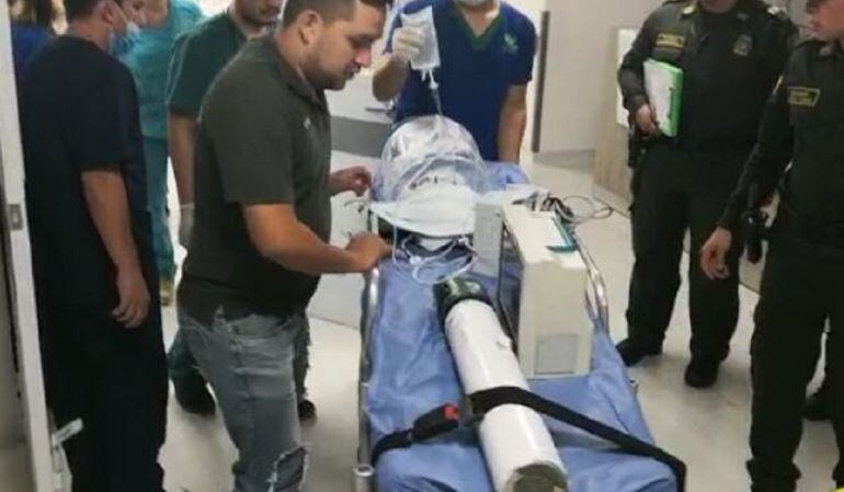 La menor fue llevado al Hospital Federico Lleras Acosta. 