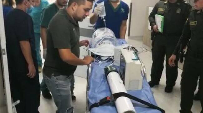 La menor fue llevado al Hospital Federico Lleras Acosta.