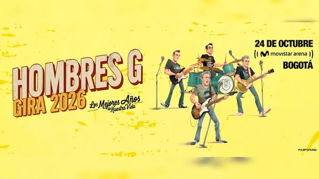 Hombres G en Colombia: octubre Foto: Suministrada a Caracol Radio