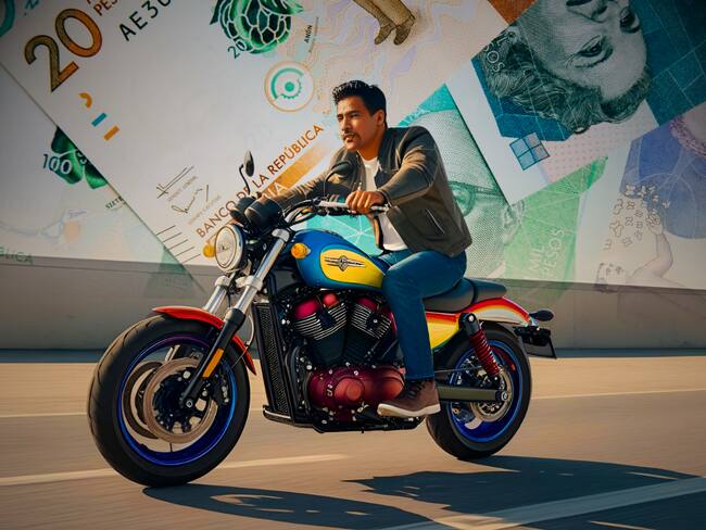 ¿Quiere pintar su moto? Tenga en cuenta esto y evite multas de más de $700.000 pesos // Imágen creada con IA