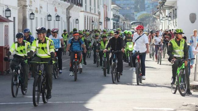 Día sin carro y motos en Popayán
