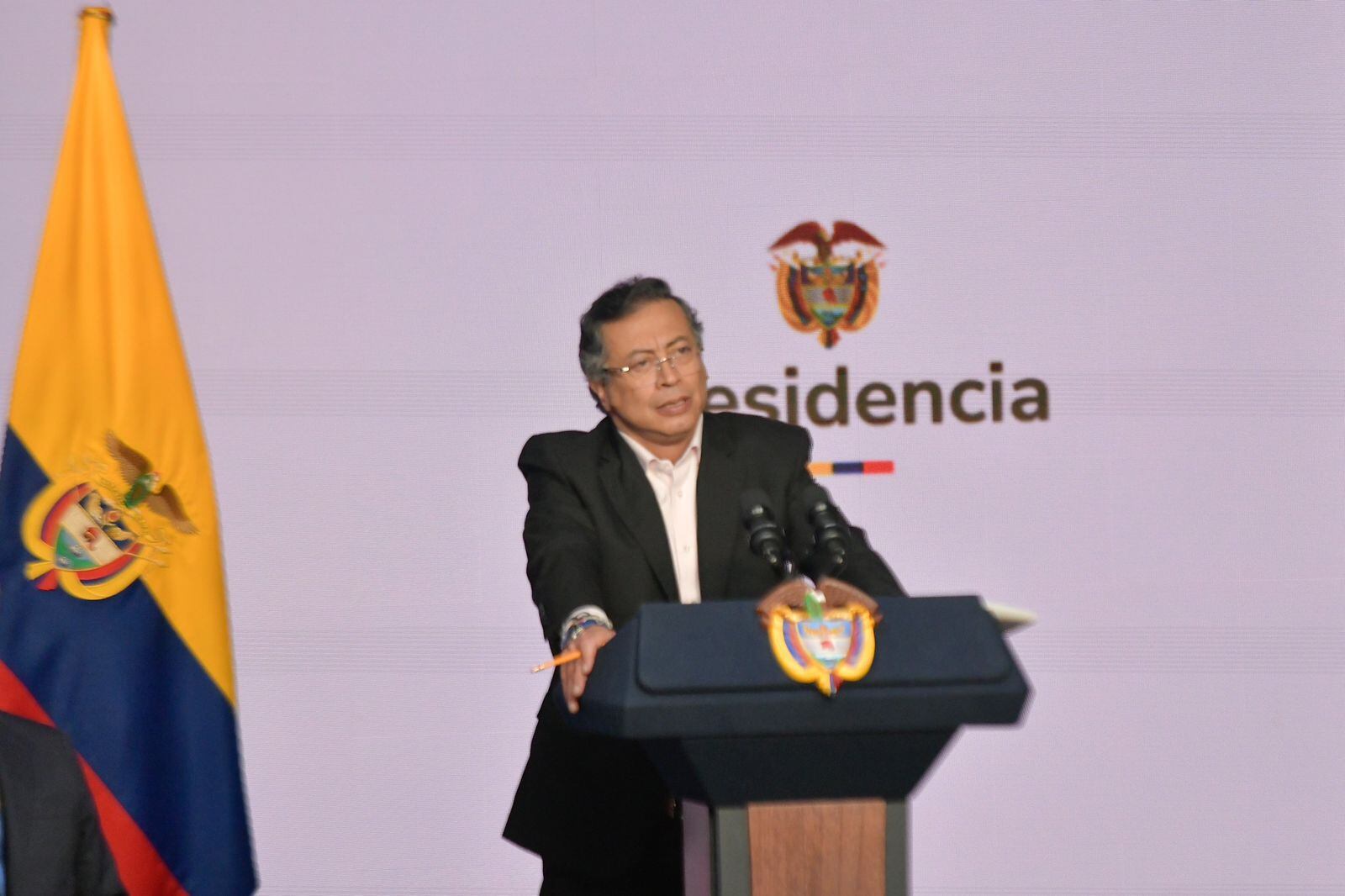 El presidente Gustavo Petro en el consejo de ministros del lunes 5 de mayo de 2025. Foto: presidencia de la República.