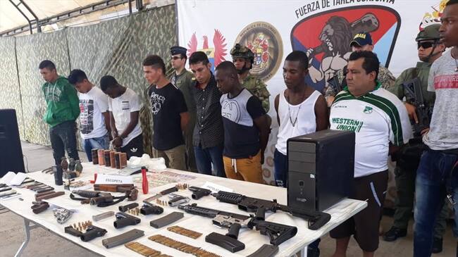 Capturan a catorce presuntos responsables del asesinato de agentes del CTI en Tumaco. Foto: Policía