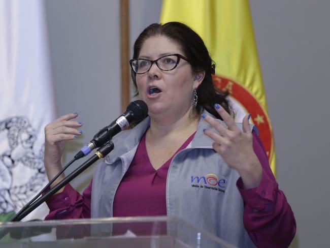 directora de la MOE, Alejandra Barrios Cabrera