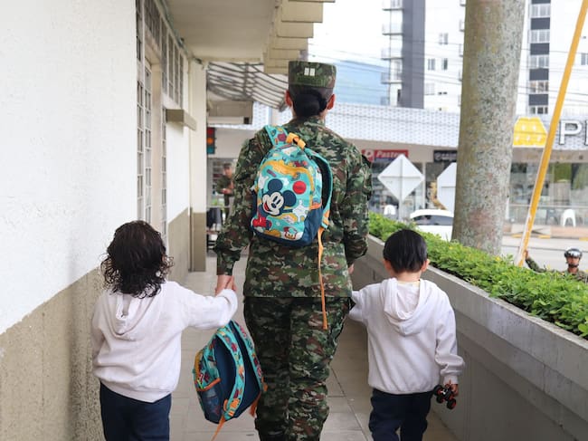 Mujer, madre y militar en el Quindío. Foto: Cortesía Comunicaciones Octava Brigada