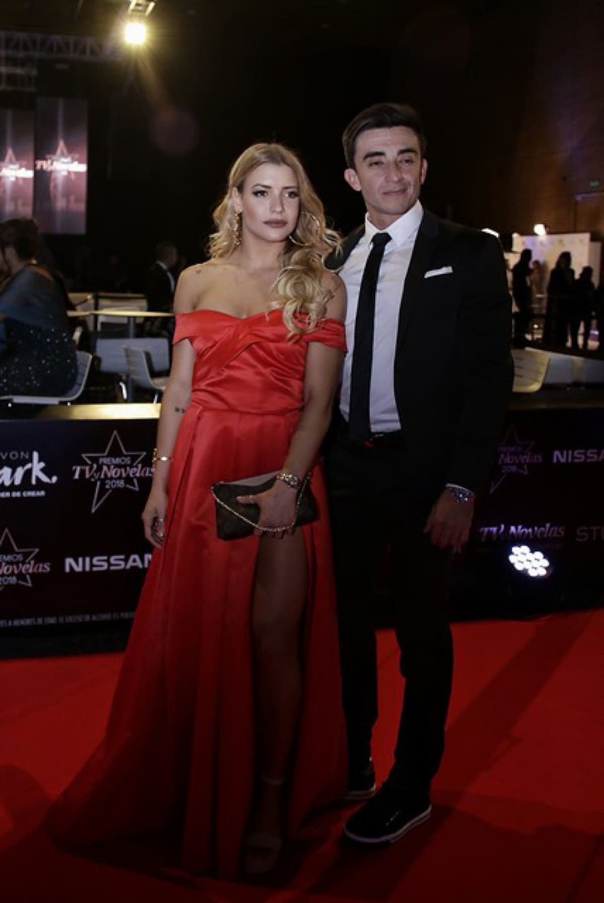 Francisco Bolívar, actor y Carolina Manrique. 