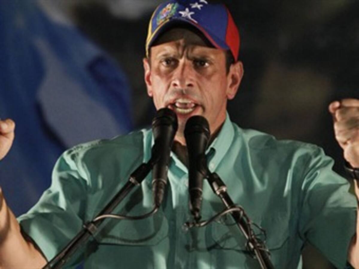 Capriles es favorito en Caracas, según la última encuesta electoral
