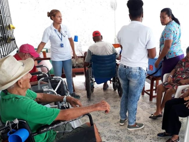 Distrito realiza acompañamiento a hogares geriátricos de Cartagena