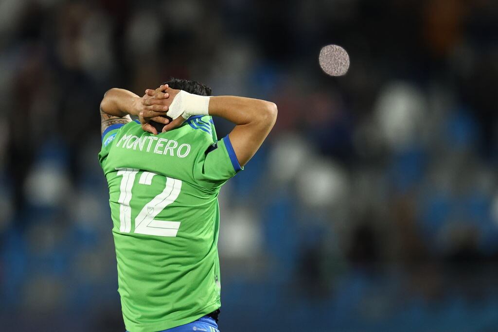 Fredy Montero de Seattle Sounders.  (Photo by James Williamson - AMA/Getty Images)