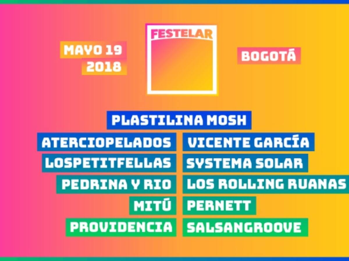 Conozca la nómina de Festelar 2018