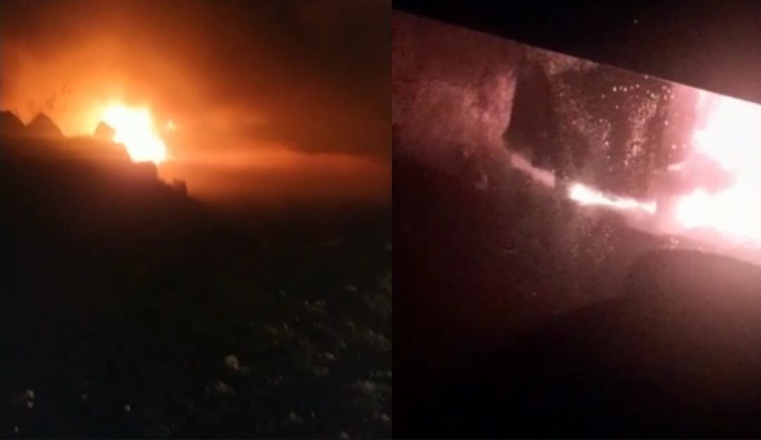 Vehículo incinerado