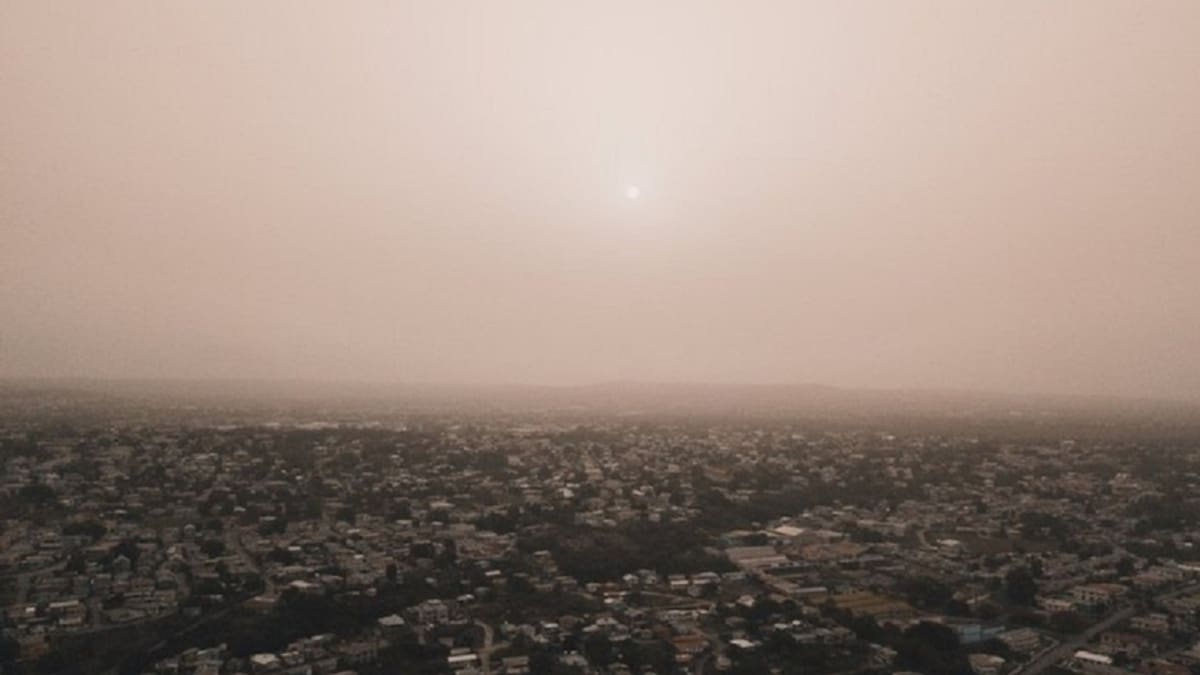 Polvo del Sahara en el oriente del país
