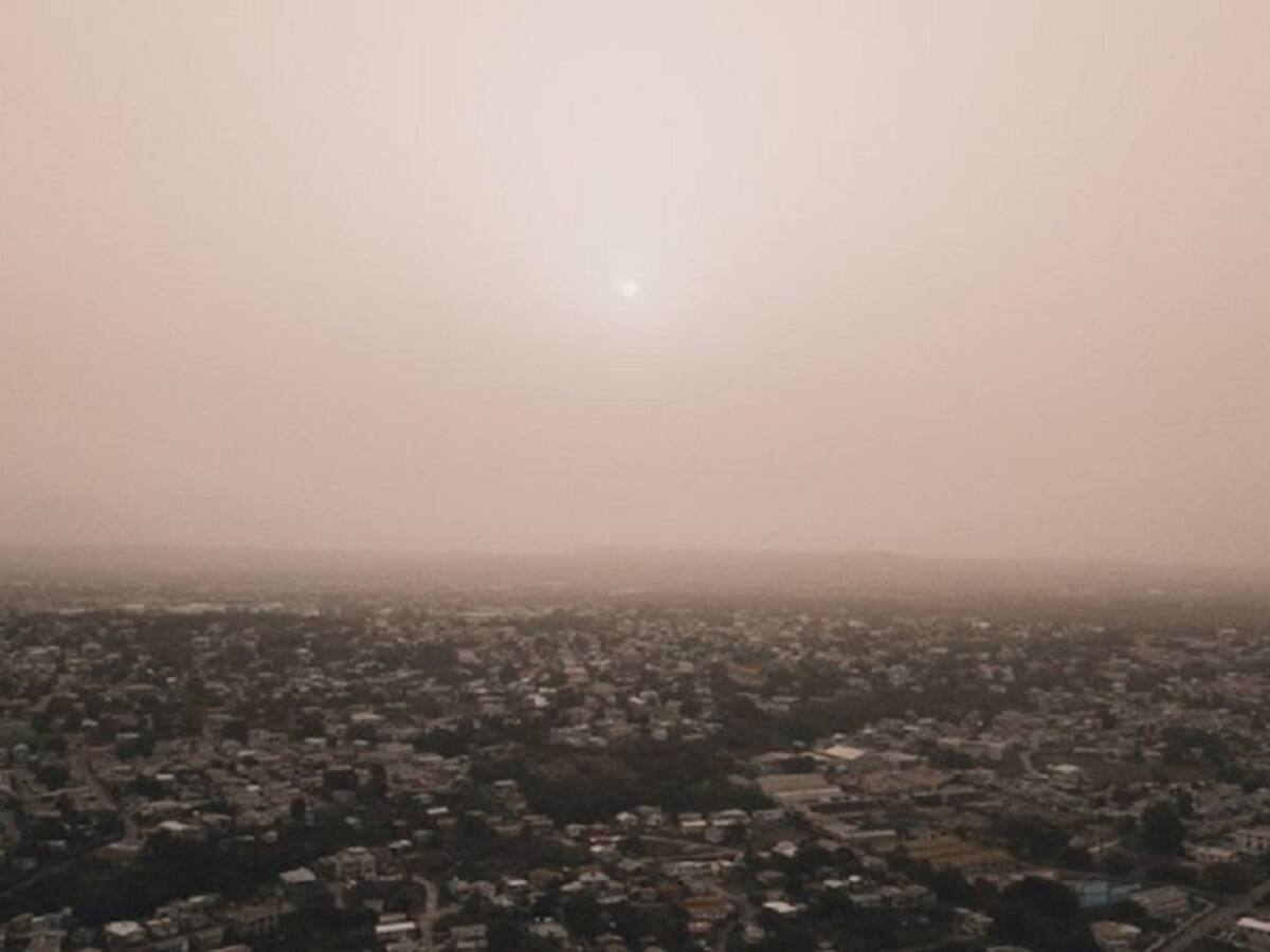 Polvo del Sahara en el oriente del país