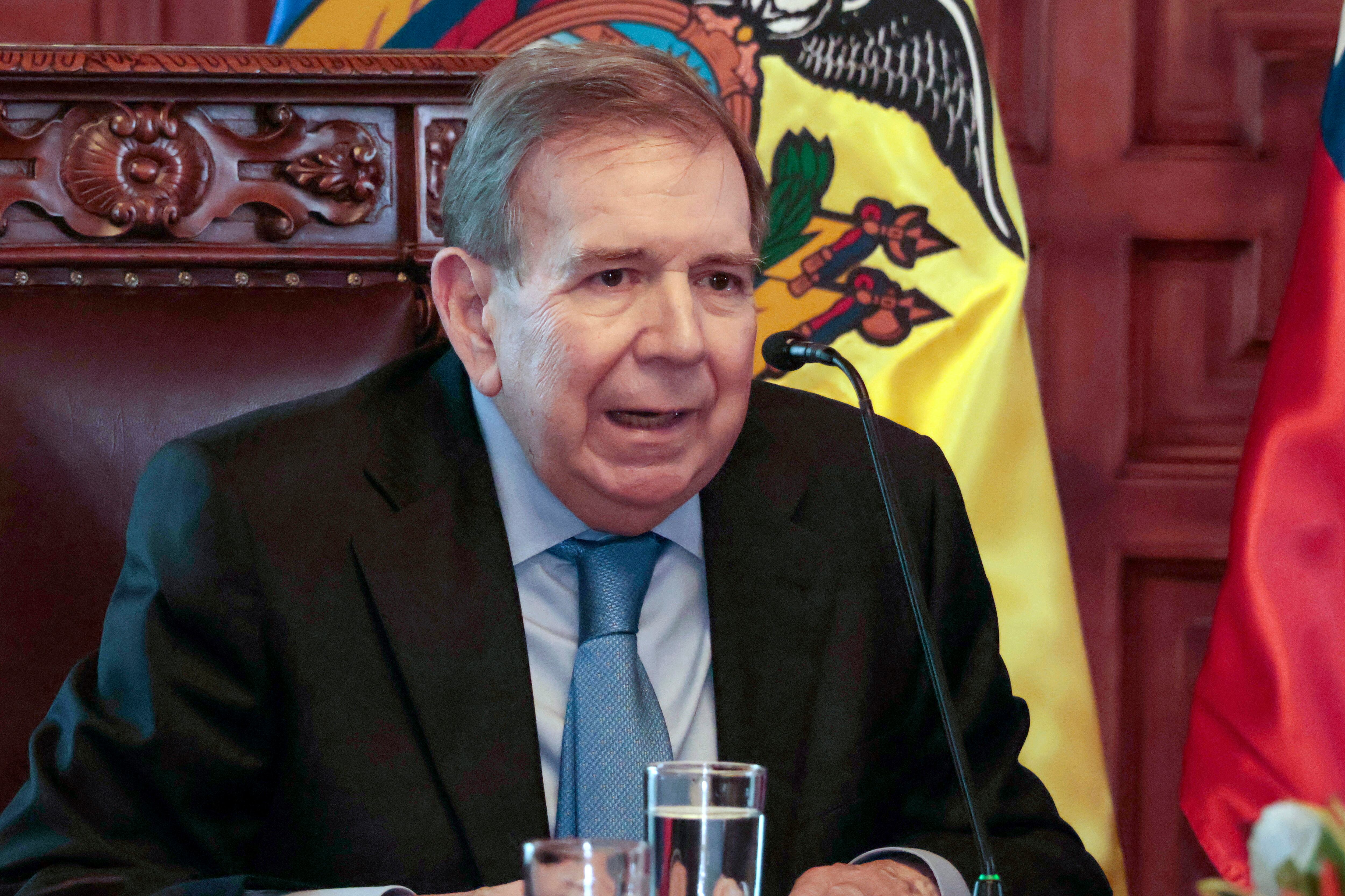 Edmundo González Urrutia. Foto: Henry Lapo/Agencia Press South/Getty Images.