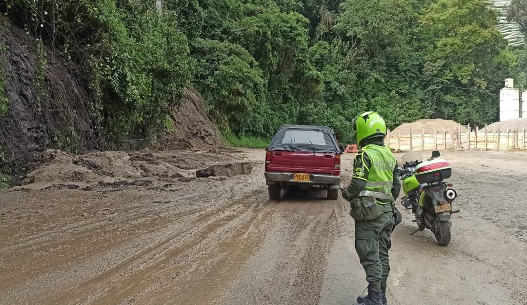 Sector de la Línea afectado por las lluvias