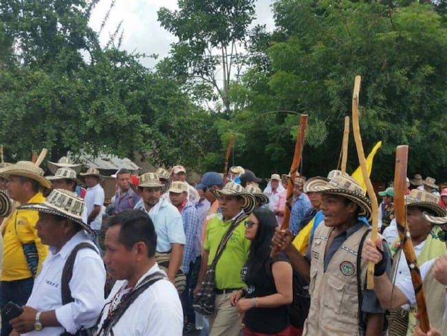 Indígenas de Sucre se unen a la minga nacional