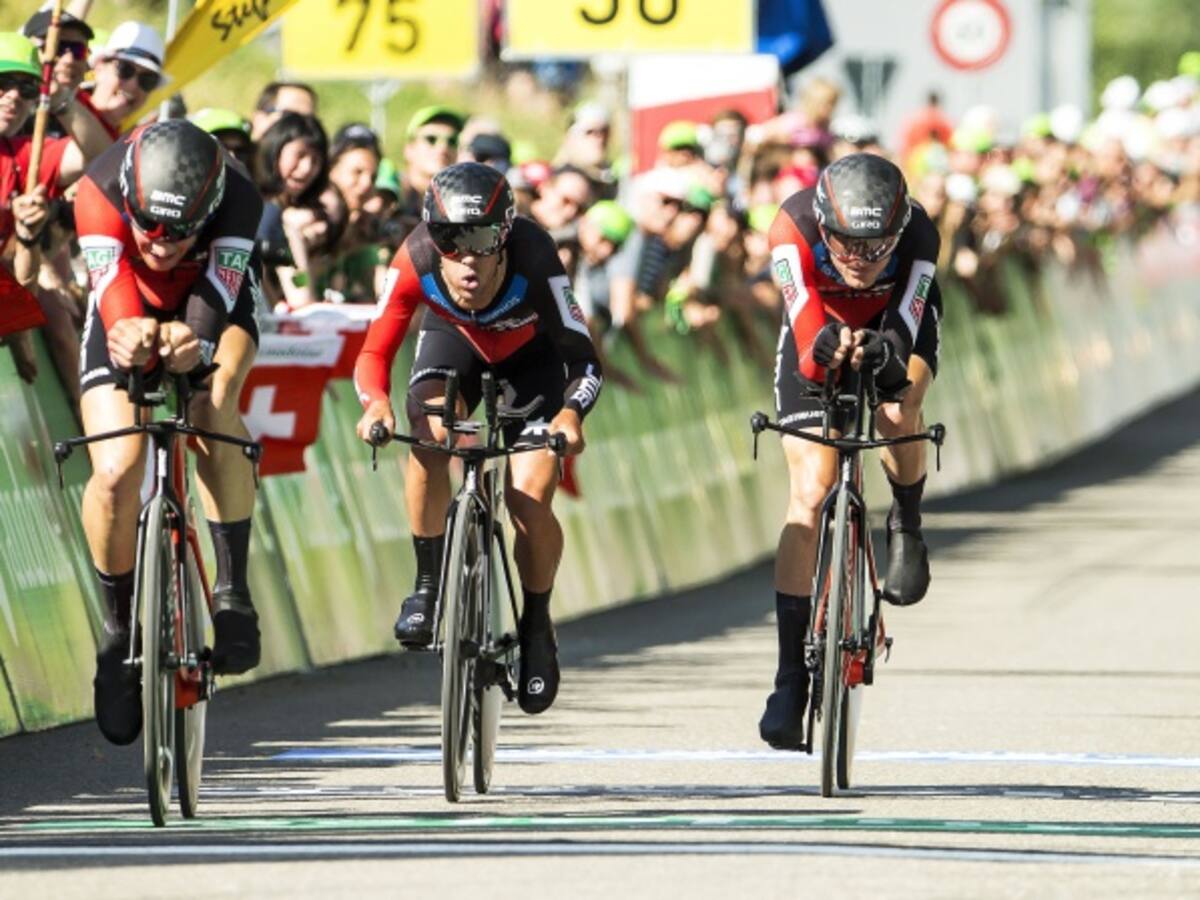 El BMC Racing ganó la contrarreloj de equipos en la Vuelta a Suiza