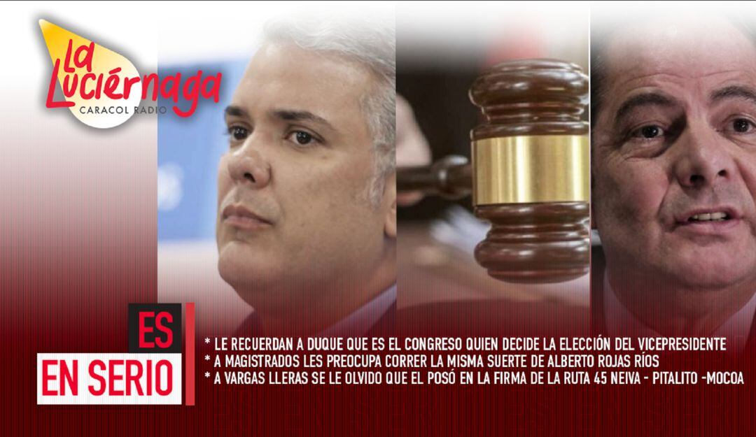 Le recuerdan a Duque que es el Congreso quien elige al vicepresidente