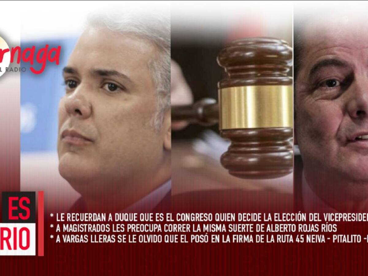 Le recuerdan a Duque que es el Congreso quien elige al vicepresidente