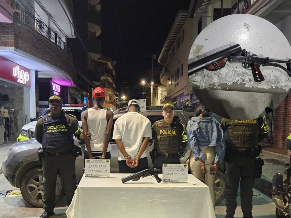 Capturaron a tres personas cuando transportaban un lanzagranadas en el Suroeste de Antioquia